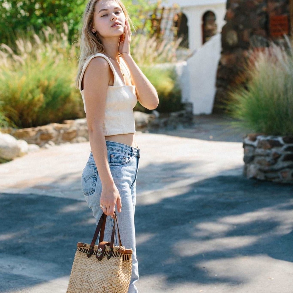 Merritt Charles Oatmeal Rib Tank - Picture 4 of 7